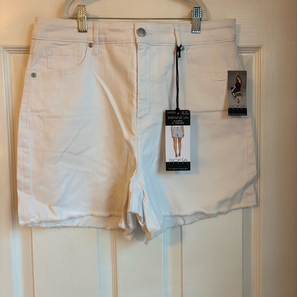 Women's White Denim Shorts